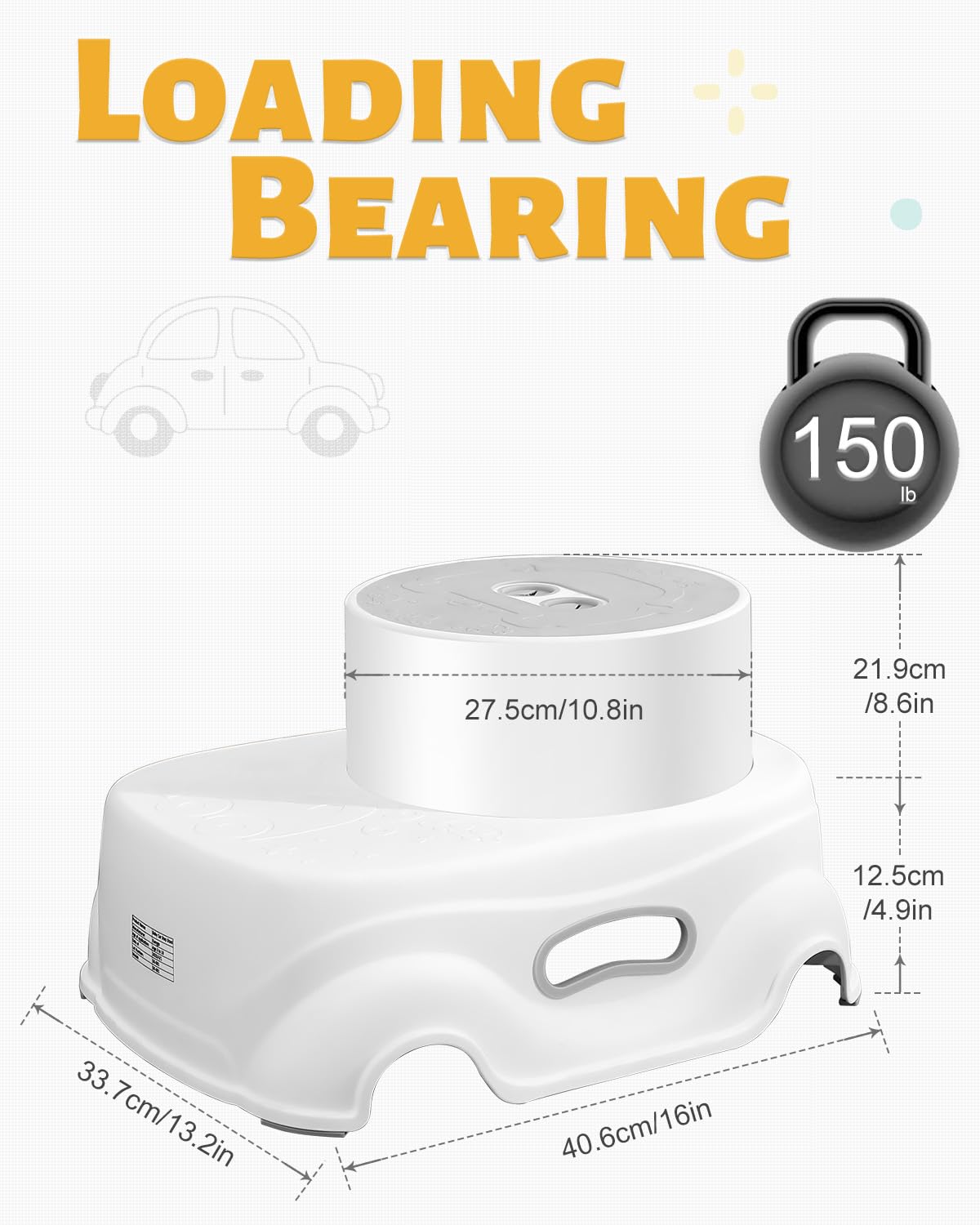 Foldable 2-Step Stool with Padded Steps (photo 8)