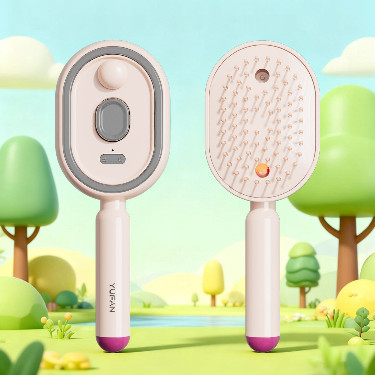 Electric Mist Spray Massage Hair Brush (photo 10)