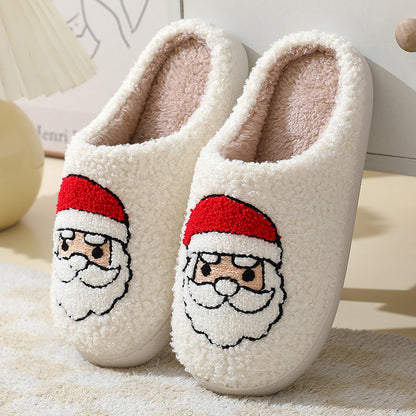 Christmas Cartoon Plush Slippers