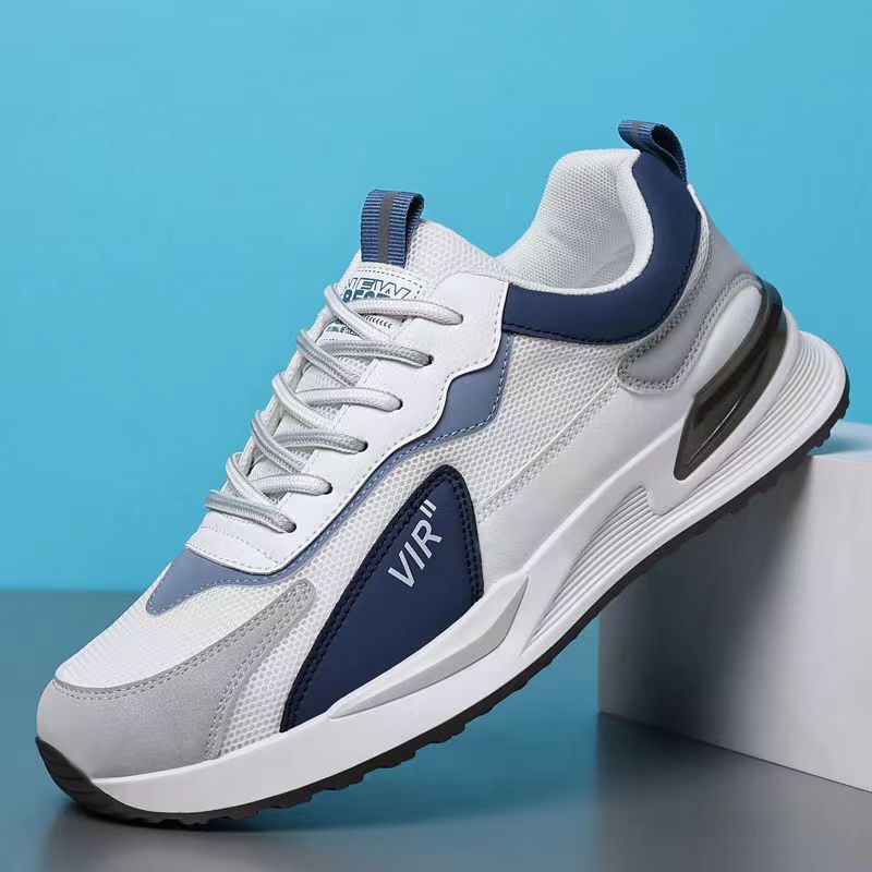 Men's Colorblock Mesh Lace-Up Sneakers (photo 6)