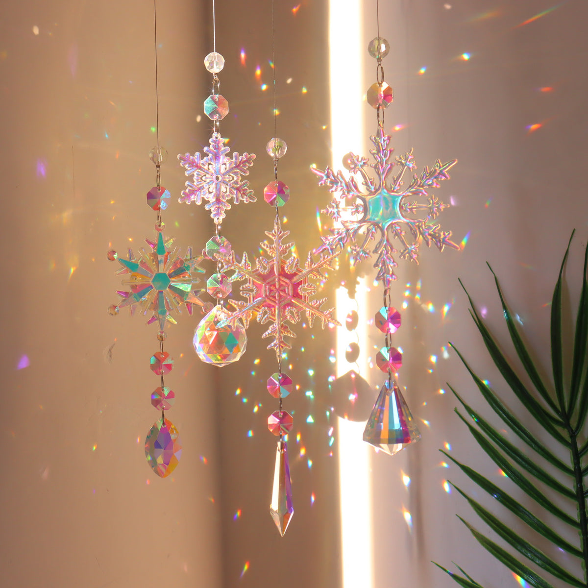 K9 Crystal Snowflake Suncatcher Pendant