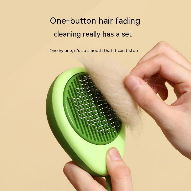 Avocado-Shaped Pet Grooming Brush (photo 3)