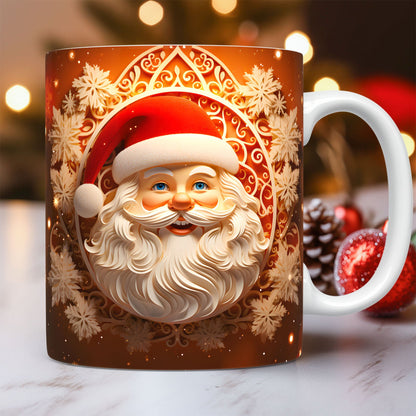 3D Santa Christmas Ceramic Mug, 325 ml (photo 14)