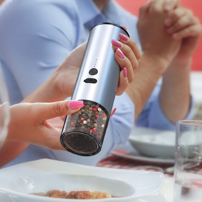 USB Rechargeable Electric Salt and Pepper Grinder (photo 7)