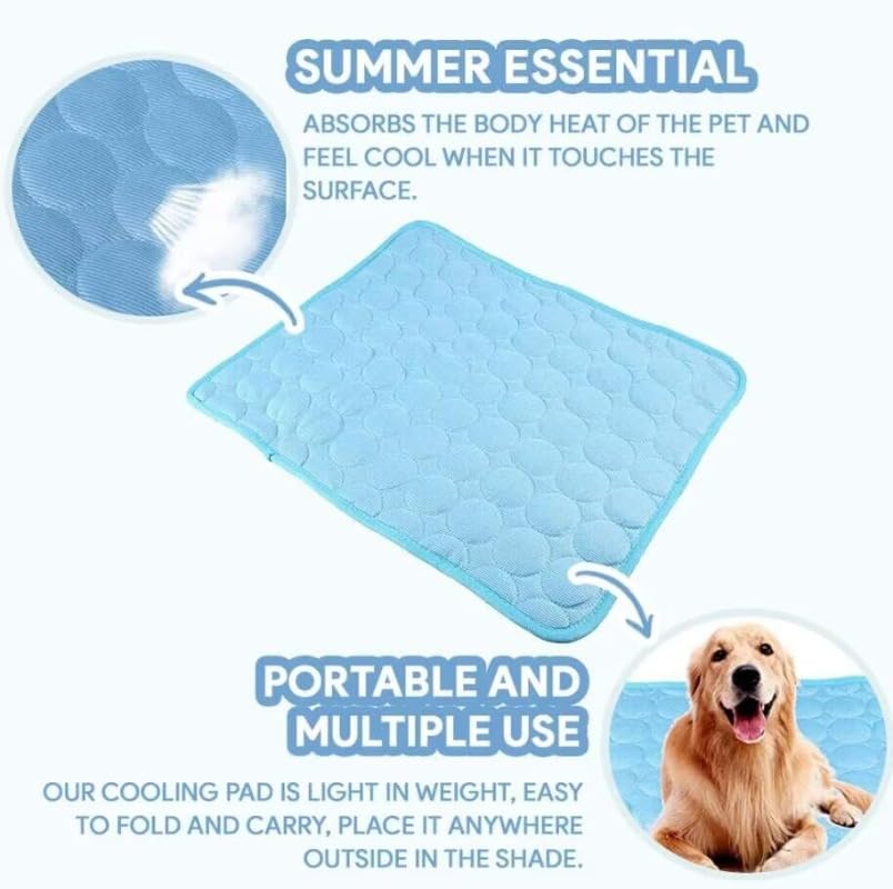 Pet Cooling Mat, Ice Silk Fabric, XS to XXL (photo 7)