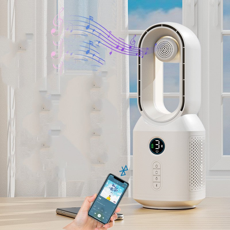 Bladeless Rechargeable Fan with Night Light, With or Without Bluetooth Speaker (photo 8)