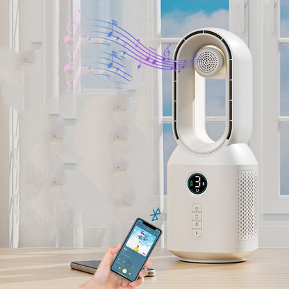 Bladeless Rechargeable Fan with Night Light, With or Without Bluetooth Speaker (photo 8)