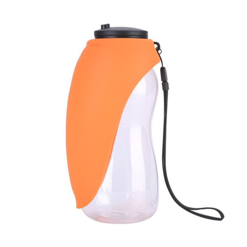 Portable Dog Water Bottle with Leaf-Shaped Bowl, 680 ml (photo 5)