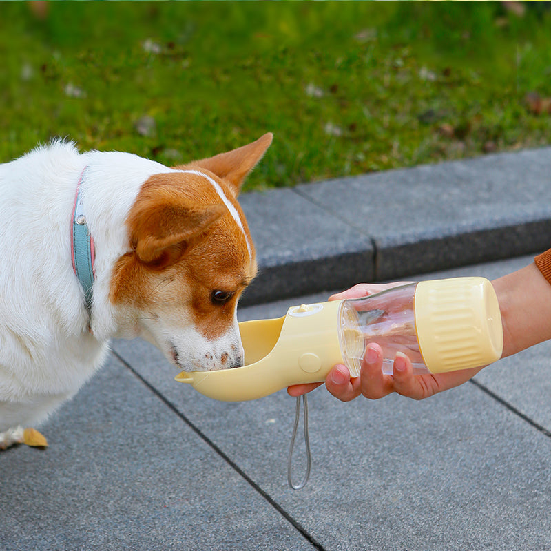2-in-1 Portable Dog Water Bottle with Food Container (photo 5)
