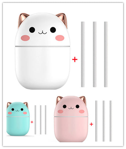 Cute Cat USB Mini Humidifier with LED Light (photo 9)