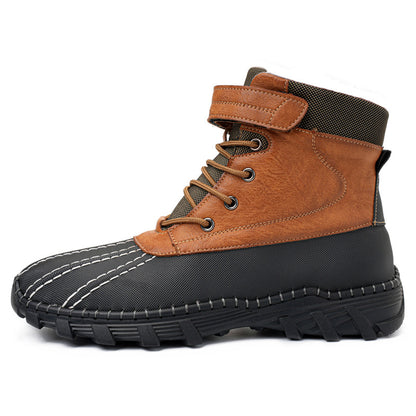 Fleece-Lined Lace-Up Mid-Calf Snow Boots (photo 11)