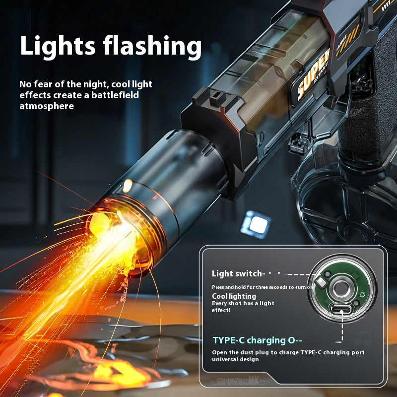 Electric Water Blaster Toy with LED Lights, Rechargeable (photo 5)
