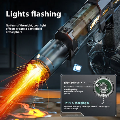 Electric Water Blaster Toy with LED Lights, Rechargeable (photo 5)