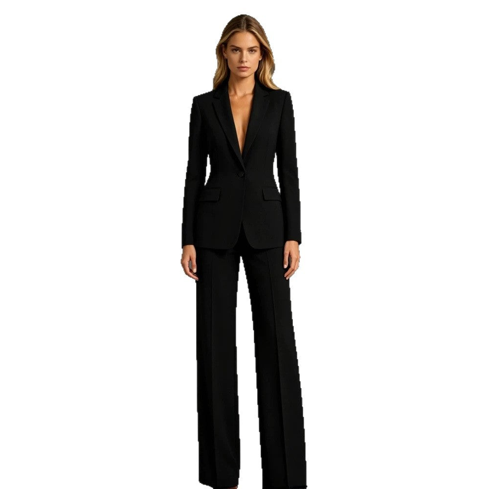 Women's Slim-Fit Blazer and Trousers Two-Piece Set (photo 7)