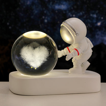 Astronaut Crystal Ball Night Light, 6 cm (photo 6)