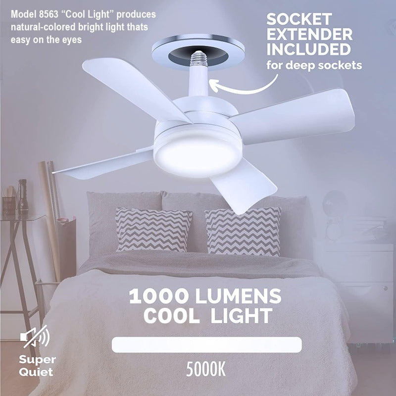 Screw-In LED Light and Fan with Remote, E26 (photo 3)