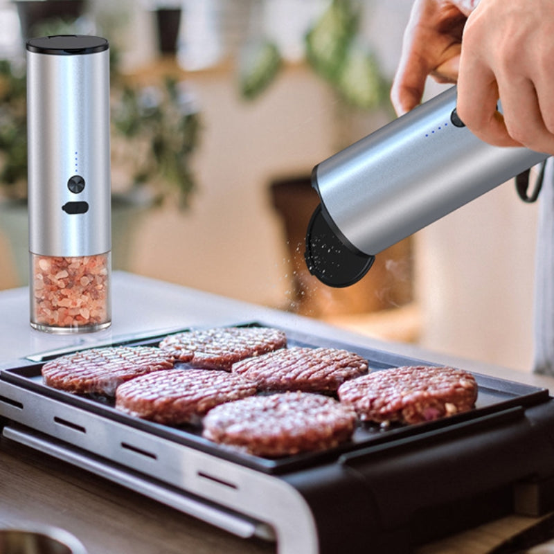 USB Rechargeable Electric Salt and Pepper Grinder (photo 8)