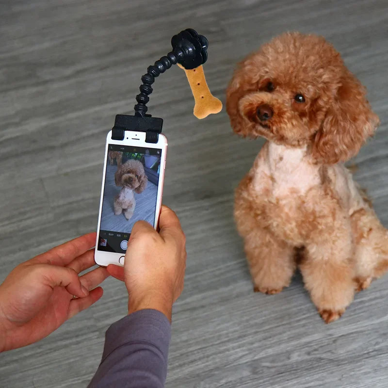Pet Selfie Phone Clip with Treat Holder