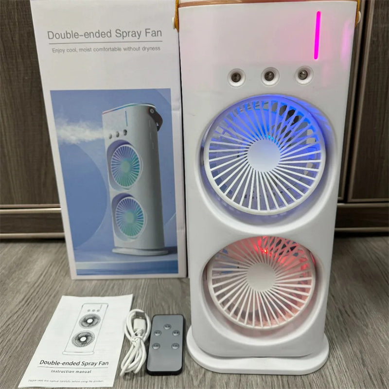 Dual-Head Mist Spray Fan with Ambient Light (photo 10)