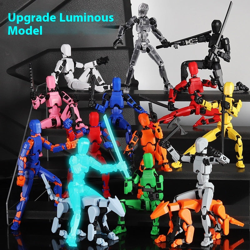 3D-Printed Articulated Robot Figure