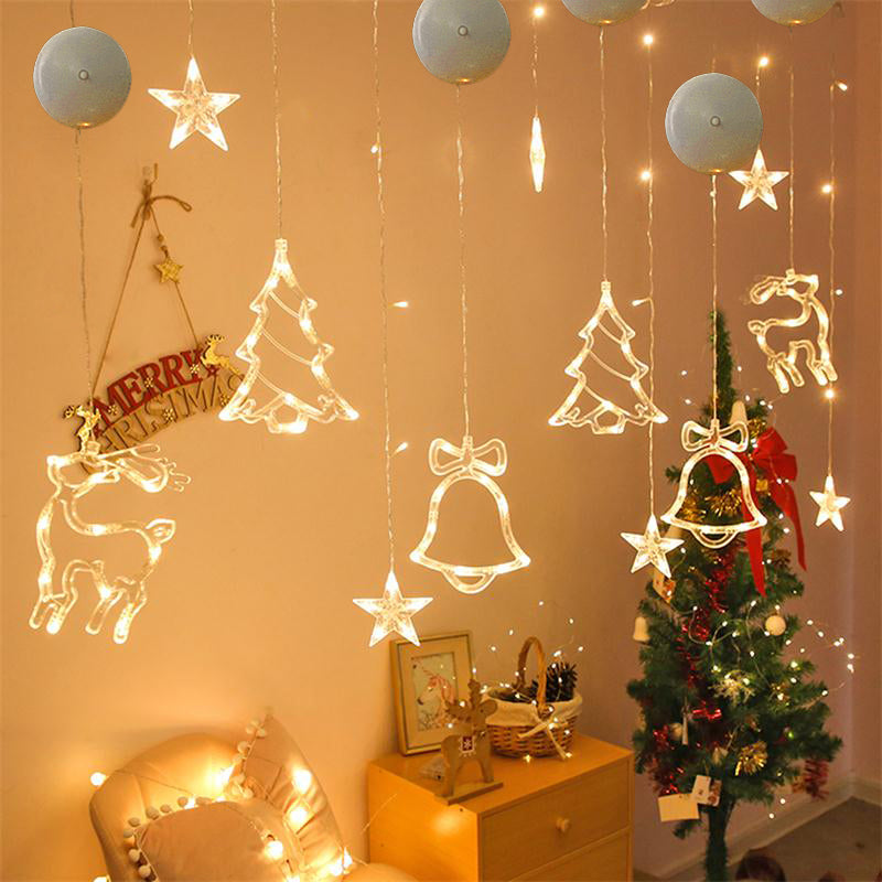 Christmas LED Window Lights with Suction Cup