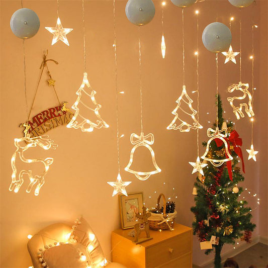 Christmas LED Window Lights with Suction Cup