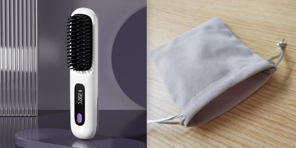2-in-1 Cordless Hair Straightener Brush, USB Rechargeable (photo 47)