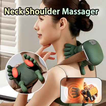 Cordless Neck and Shoulder Kneading Massager with Heat