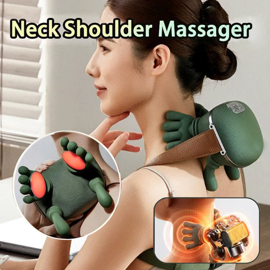 Cordless Neck and Shoulder Kneading Massager with Heat