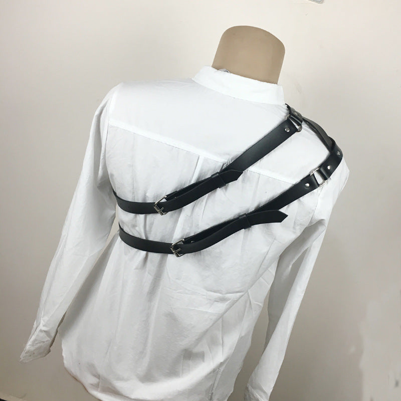 Leather Double-Ring Harness Strap (Adult) (photo 3)