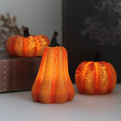 Halloween LED Pumpkin Candle Lamp (photo 2)