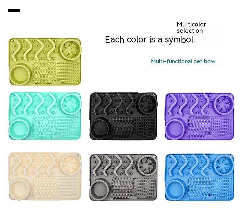 Silicone Lick Mat and Slow Feeder Bowl for Dogs, Small or Large (photo 2)