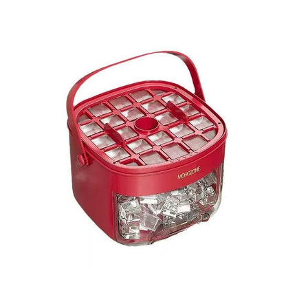 Press-Release Ice Cube Tray with Bin and Lid, 24 or 48 Cubes (photo 6)