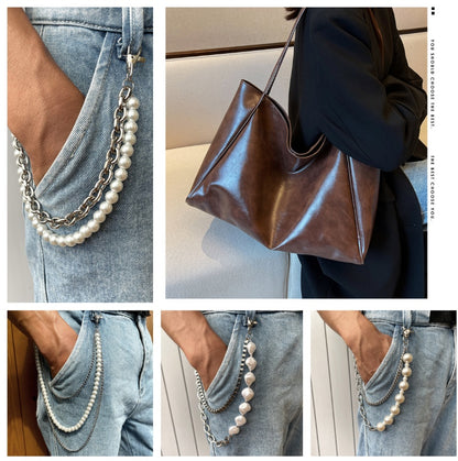 Women's Vintage PU Leather Tote Shoulder Bag (photo 37)