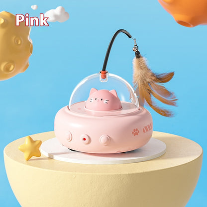 Electric Cat Teaser Toy with Feather, USB Rechargeable (photo 8)
