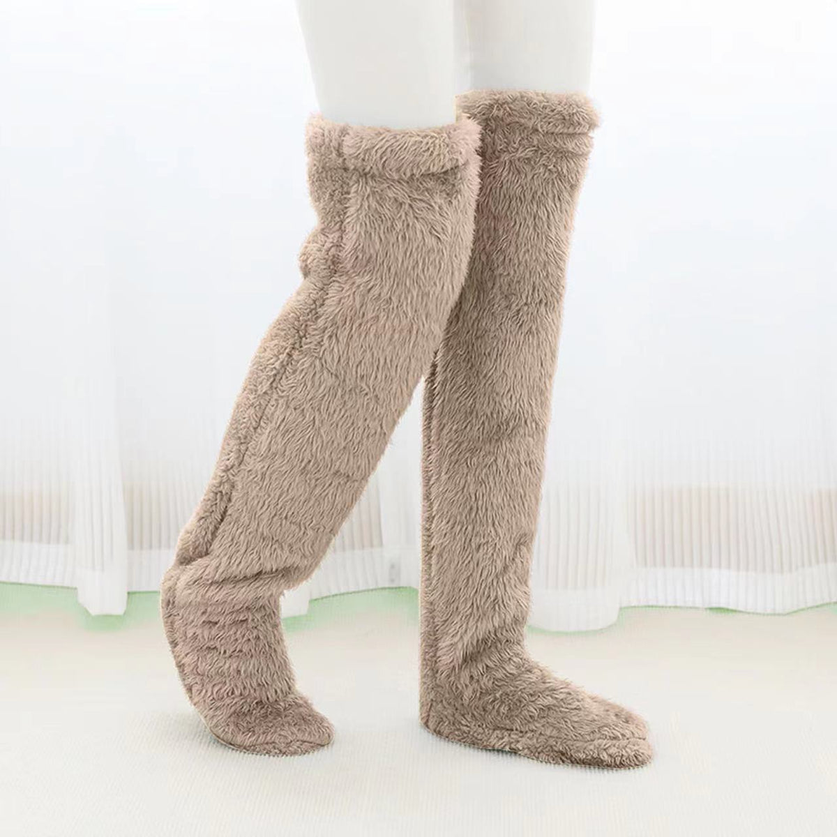 Over-the-Knee Fuzzy Long Socks (photo 46)