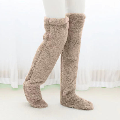 Over-the-Knee Fuzzy Long Socks (photo 46)
