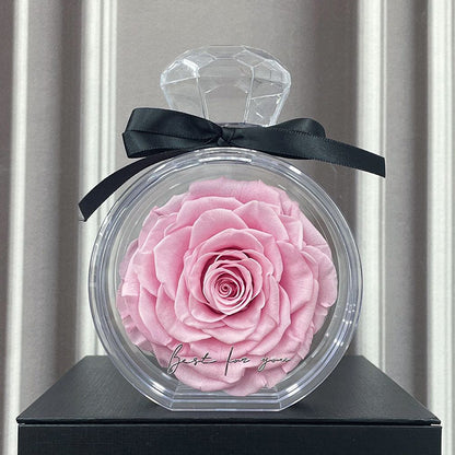 Dried Flower Bouquet in Clear Bottle (photo 13)