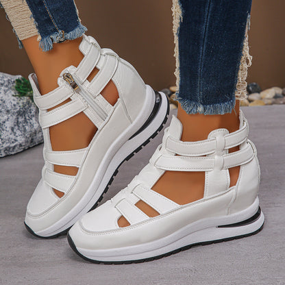 Women's Closed-Toe Cut-Out Platform Sandals (photo 4)