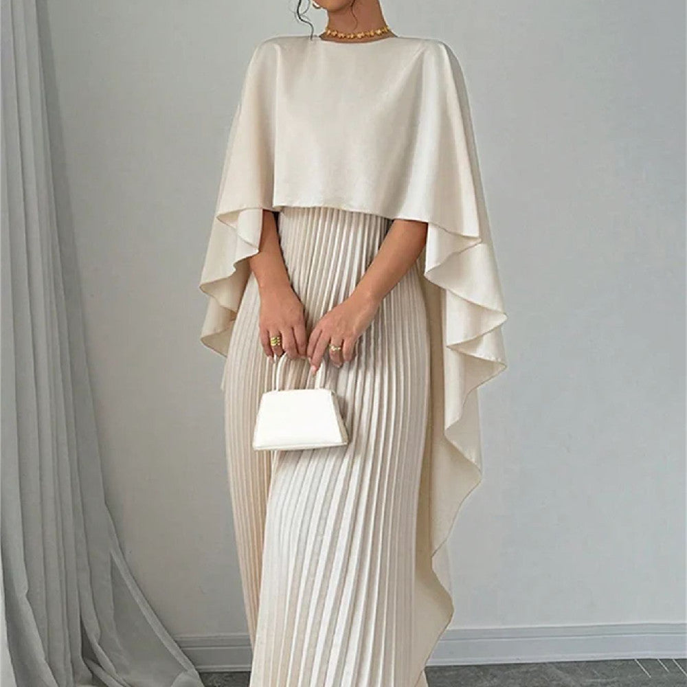 Women's Loose Batwing-Sleeve Midi Dress