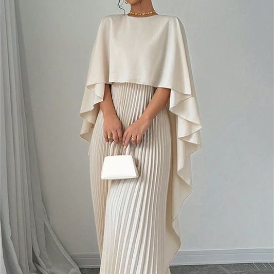 Women's Loose Batwing-Sleeve Midi Dress