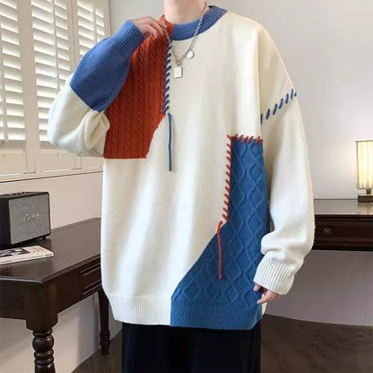 Men's Colorblock Knit Pullover Sweater (photo 3)
