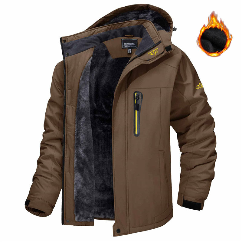 Men's Fleece-Lined Hooded Parka Jacket (photo 8)