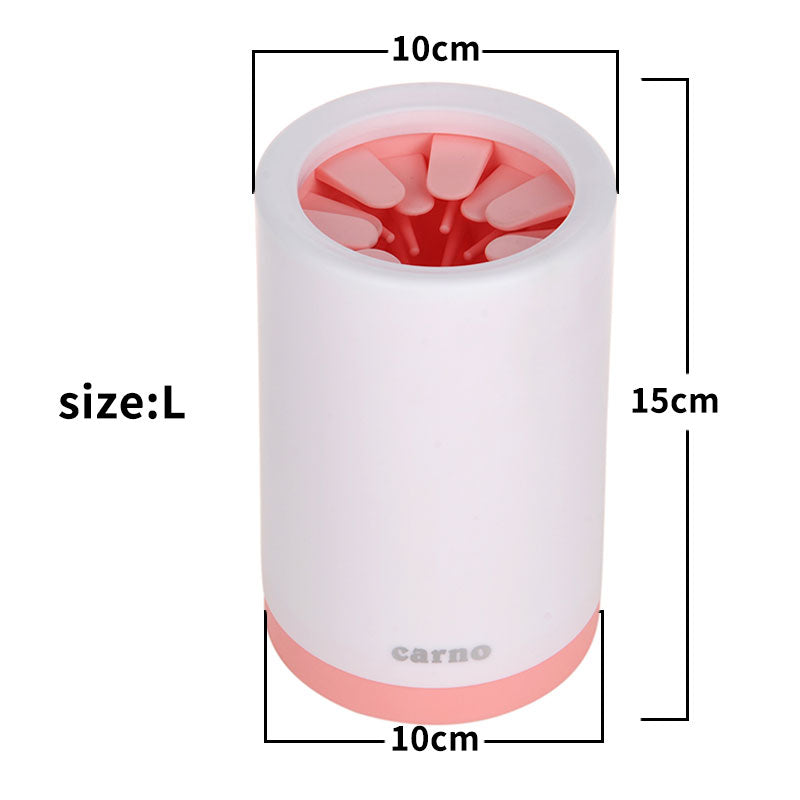 Dog Paw Cleaner Cup with Soft Silicone Bristles, S or L (photo 8)