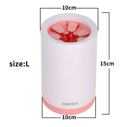 Dog Paw Cleaner Cup with Soft Silicone Bristles, S or L (photo 8)