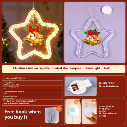 Christmas LED Star Window Hanging Light (photo 8)