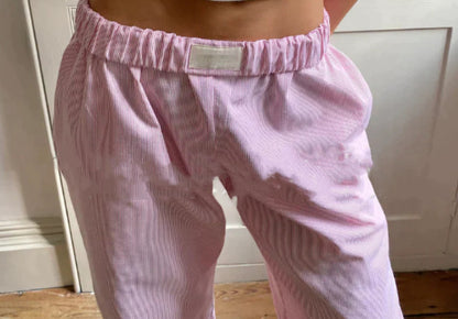 Women's Striped High-Waist Wide-Leg Pants (photo 12)