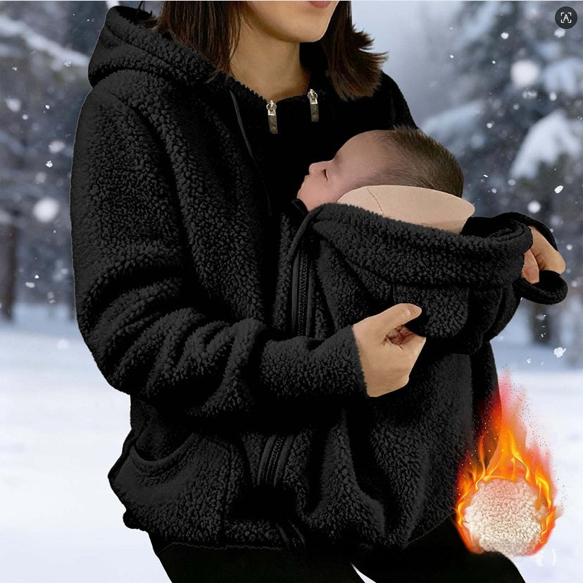 Women's Thick Hooded Zip-Up Jacket (photo 5)