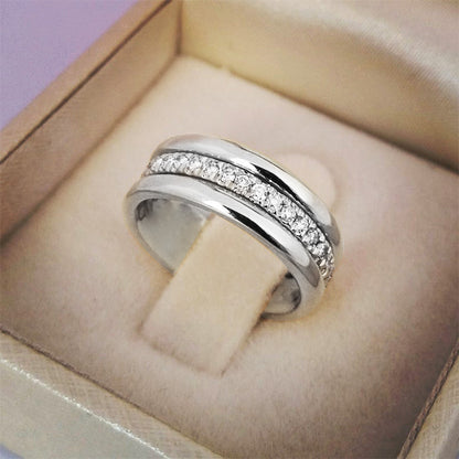 Rhinestone Ring, Gold or White Gold Tone (photo 7)