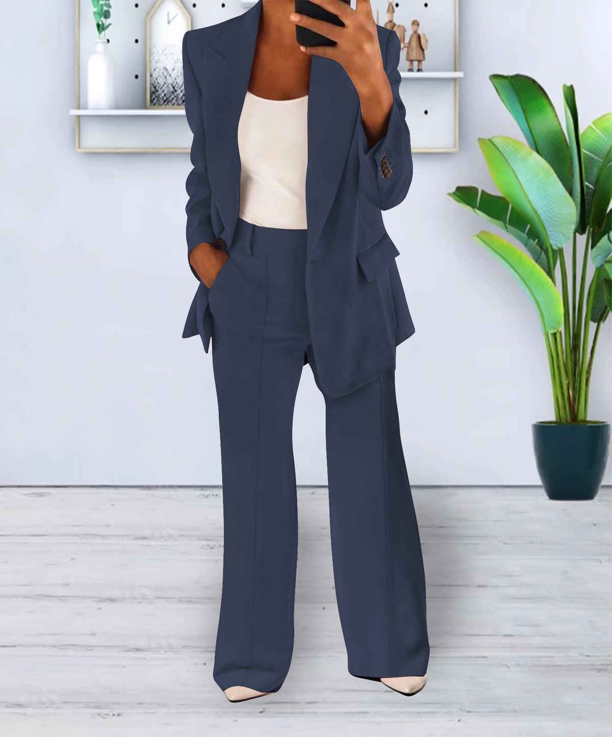 Women's Blazer and Pants Two-Piece Set (photo 8)
